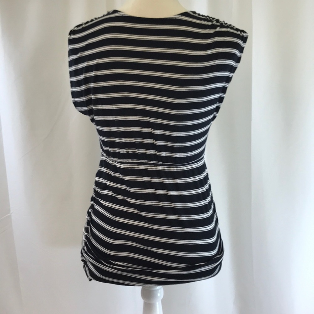 Motherhood Maternity Striped Sleeveless Shirt - Picture 2 of 6